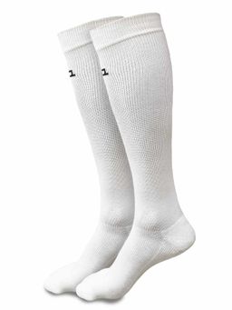Heelium - Bamboo Compression Mens White Socks Odour Free - 2 Pair of Socks