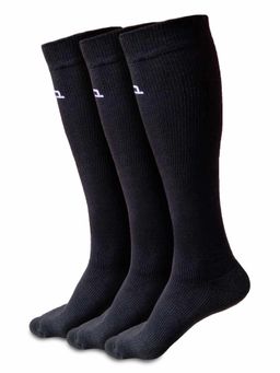 Heelium - Bamboo Compression Mens Black Socks Odour Free - 3 Pair of Socks