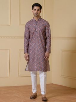 SATWAA - Elegant Tapestry Printed Men Kurta