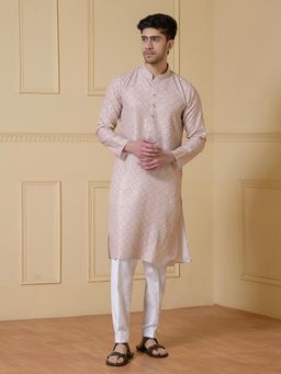 SATWAA - Symmetric Square Embroidered Men Kurta