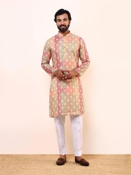 SATWAA - Soulful Colours Printed Men Kurta