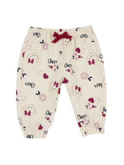 Chicco - Girls Cream Printed Jogger