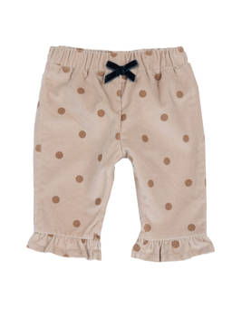 Chicco - Girls Beige Printed Trouser