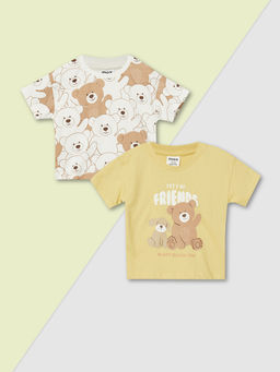 max - Boys Printed T-Shirts (Pack of 2)