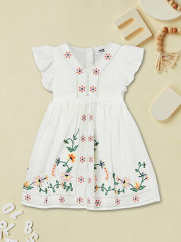 max - Girls Embroidered Dress