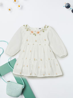 max - Girls Embroidered Dress