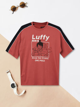max - Boys Luffy Printed T-Shirt