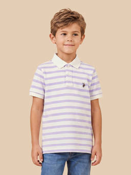 U.S. POLO ASSN. - Kids Boys Horizontal Striped Regular Fit Polo Shirt