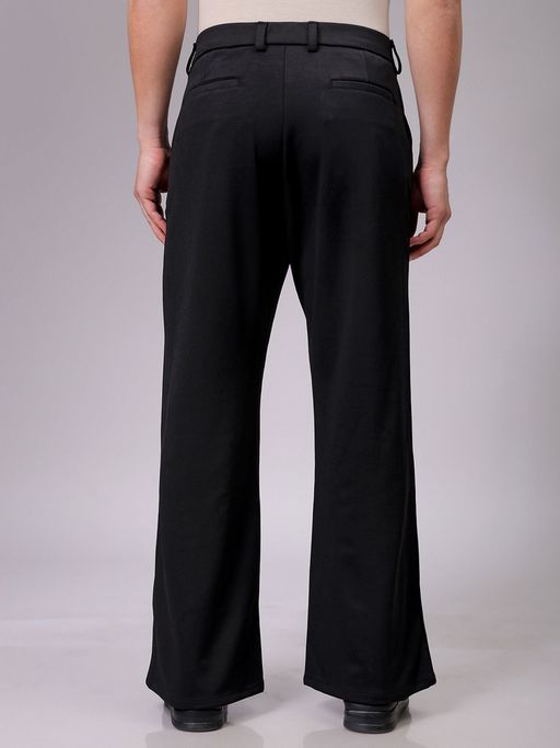 Buy The Indian Garage Co Men Flared Bootcut Solid Mid-Rise Stretchable Trousers (28) Online Buy The Indian Garage Co Men Flared Bootcut Solid Mid-Rise Stretchable Trousers (28) Online