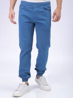 The Indian Garage Co - Men Slim Fit Solid Mid-Rise Joggers