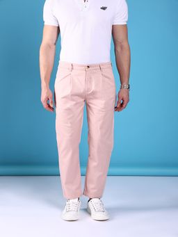 The Indian Garage Co - Men Slim Fit Solid Mid-Rise Stretchable Chinos
