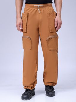 The Indian Garage Co - Men Relaxed Fit Solid Mid-Rise Joggers