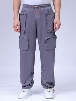 The Indian Garage Co - Men Relaxed Fit Solid Mid-Rise Joggers