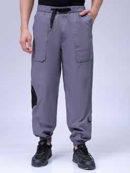 The Indian Garage Co - Men Loose Fit Solid Mid-Rise Joggers