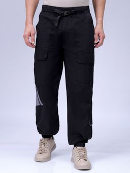 The Indian Garage Co - Men Loose Fit Solid Mid-Rise Joggers