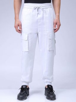 The Indian Garage Co - Men Loose Fit Solid Mid-Rise Joggers