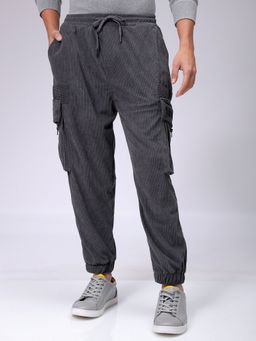 The Indian Garage Co - Men Loose Fit Solid Mid-Rise Joggers