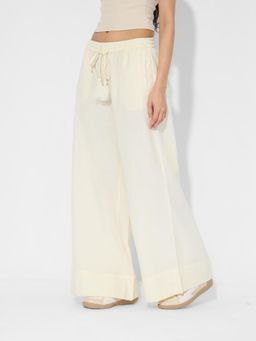The Souled Store - Originals Cotton Linen: Pristine Women Pant