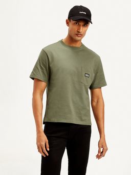 Levi's - Men Solid Crew Neck T-Shirt