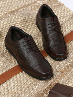 BUCKAROO - Himar Brush Off Leather Brown Casual Shoes For Men