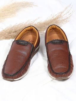 BUCKAROO - GOSA Genuine Leather Casual Loafers Tan