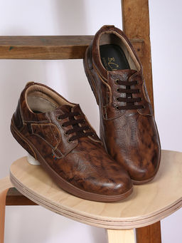 BUCKAROO - CLARETA crumbald Leather Casual Shoes Tan