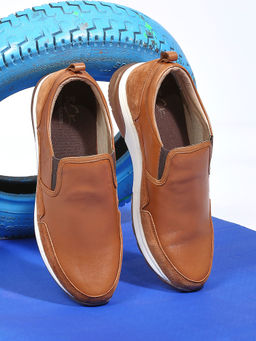 BUCKAROO - ELVITA Natural Mild Leather Casual Shoes Tan