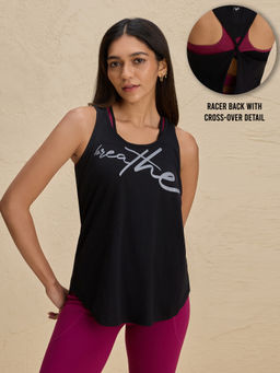 Nykd by Nykaa - Summer Essential Breathe Easy Cotton Slub Longline Tank Top NYAT034 Jet Black