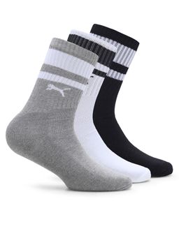 Puma - Heritage Unisex Multicolored Crew Socks (Pack of 3)