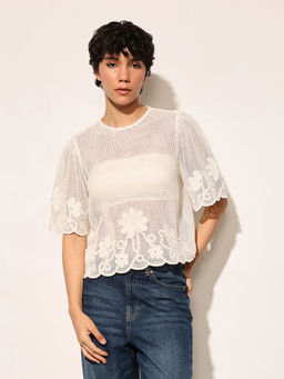 ONLY - Crochet Look Top