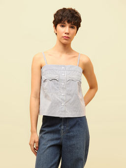 ONLY - Striped Strappy Top