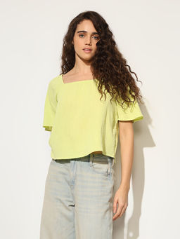 ONLY - Shadow Lime Top