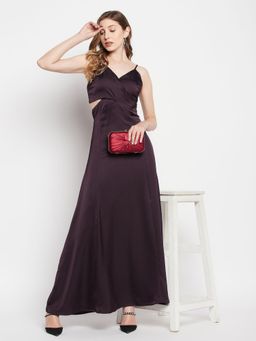 Madame - Solid Purple Dress