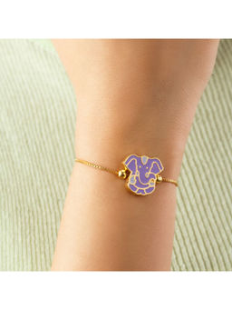 Isharya - Purple Ganesha Bracelet