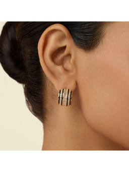 Isharya - Mirage Huggie Hoops In 18Kt Gold Plated Earring