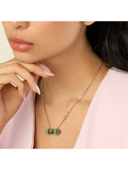 Isharya - Green Aventurine Pendant Necklace