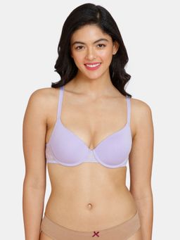 Zivame - Beautiful Basics Padded Wired Medium Coverage T-shirt Bra - Lavender