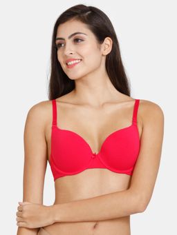 Zivame - Beautiful Basics Push-up Wired Medium Coverage Bra - Jazzy Pink