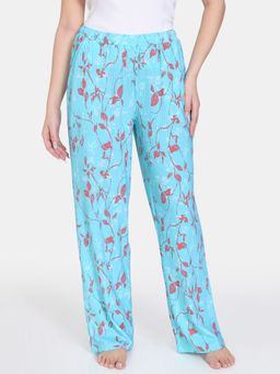 Zivame - Venus Dreams Knit Poly Loungewear Bottom - Aruba Blue