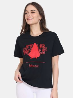 Zivame - Disney Knit Cotton Top - Anthracite Black