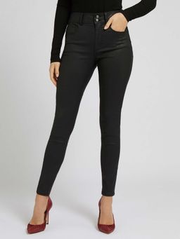Guess - Black Solid Skinny Fit Jeans