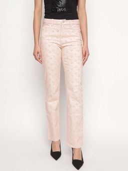 Guess - Peach Embroidered Skinny Fit Floridada Jeans