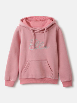 ELLE - Pink Solid Hoodie