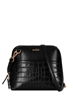 Eske - Gratia Women Black Textured Sling Bag