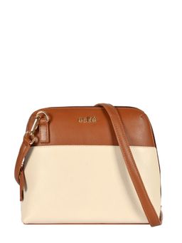 Eske - Vesta Women Brown Vanilla Colorblock Sling Bag