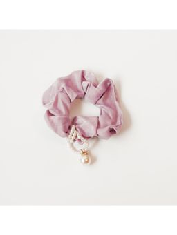 Aphrodyte Me - Lilac Pearl Embellished Hair Scrunchie