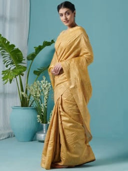 Fabindia - Silk Tussar Loom Woven Sari