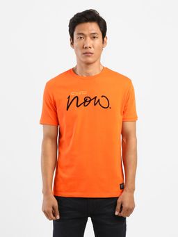 Levi's - Men Orange Round Neck T-shirt
