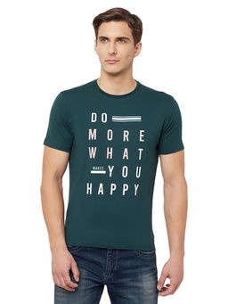 Cantabil - Men Bottle Green T-shirt