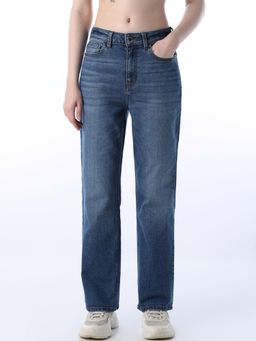 ONLY - Women Solid Straight Fit Blue Jeans